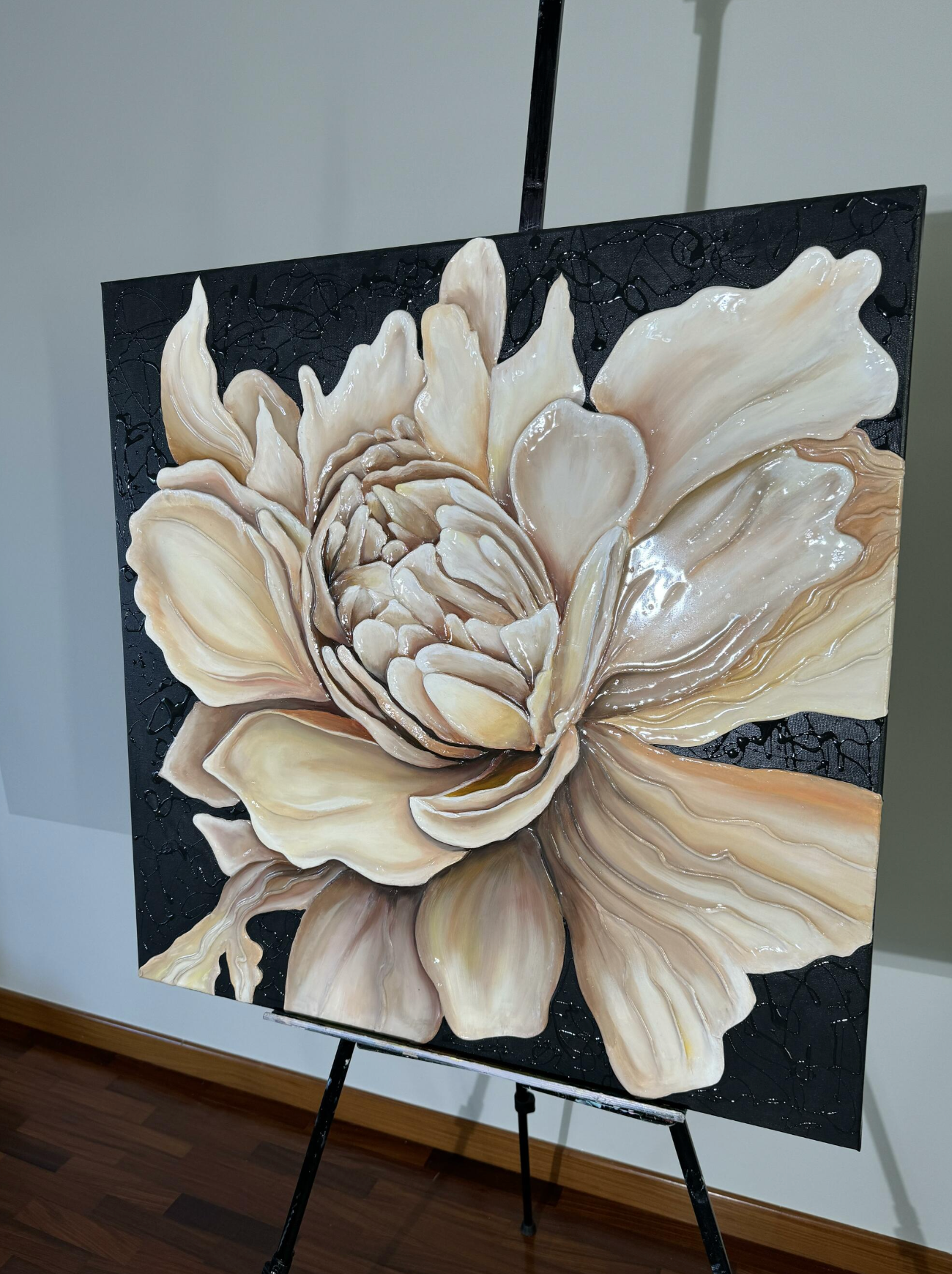 DIPINTO "PEONIA REALE IN FIORE"