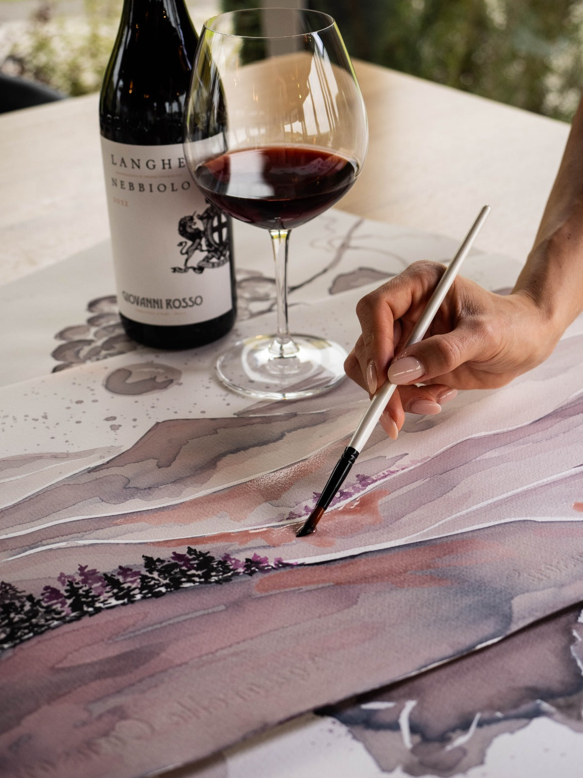 Рисование вином | Мастер - класс: EN / RU