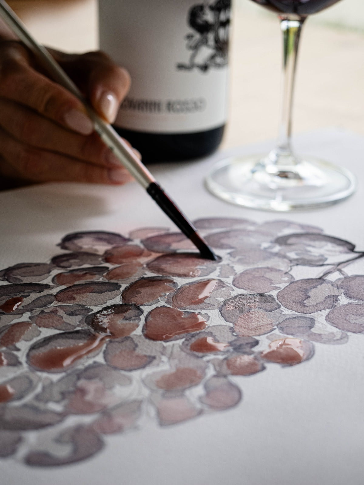 Рисование вином | Мастер - класс: EN / RU