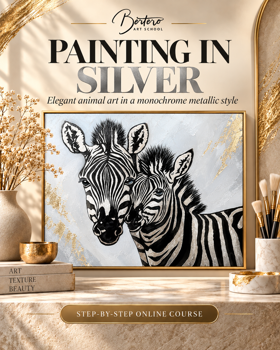 Gold Leaf Tutorial – "Zebra" | Multilingual: EN / RU