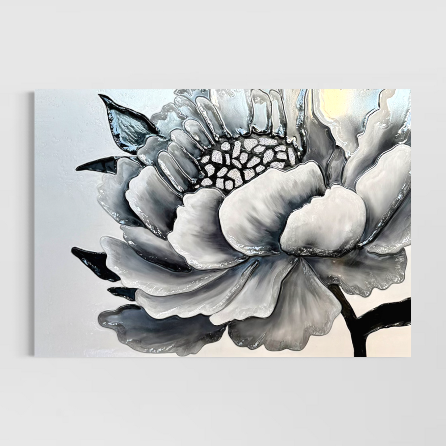 3D Art – Black Peony Flower | Multilingual Tutorial: EN / ES / RU
