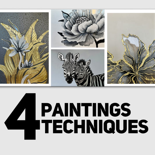 Textured Art Course: 4 Paintings · 4 Techniques · One Complete Experience