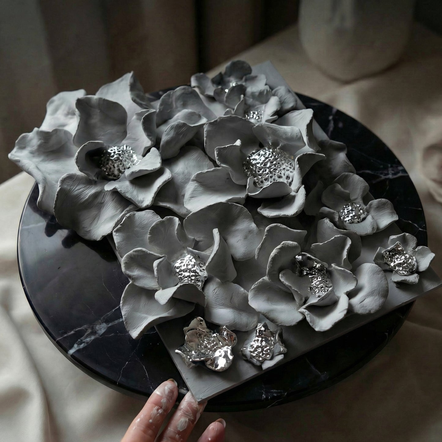 3D-мастеркласс по глине: цветочная скульптура