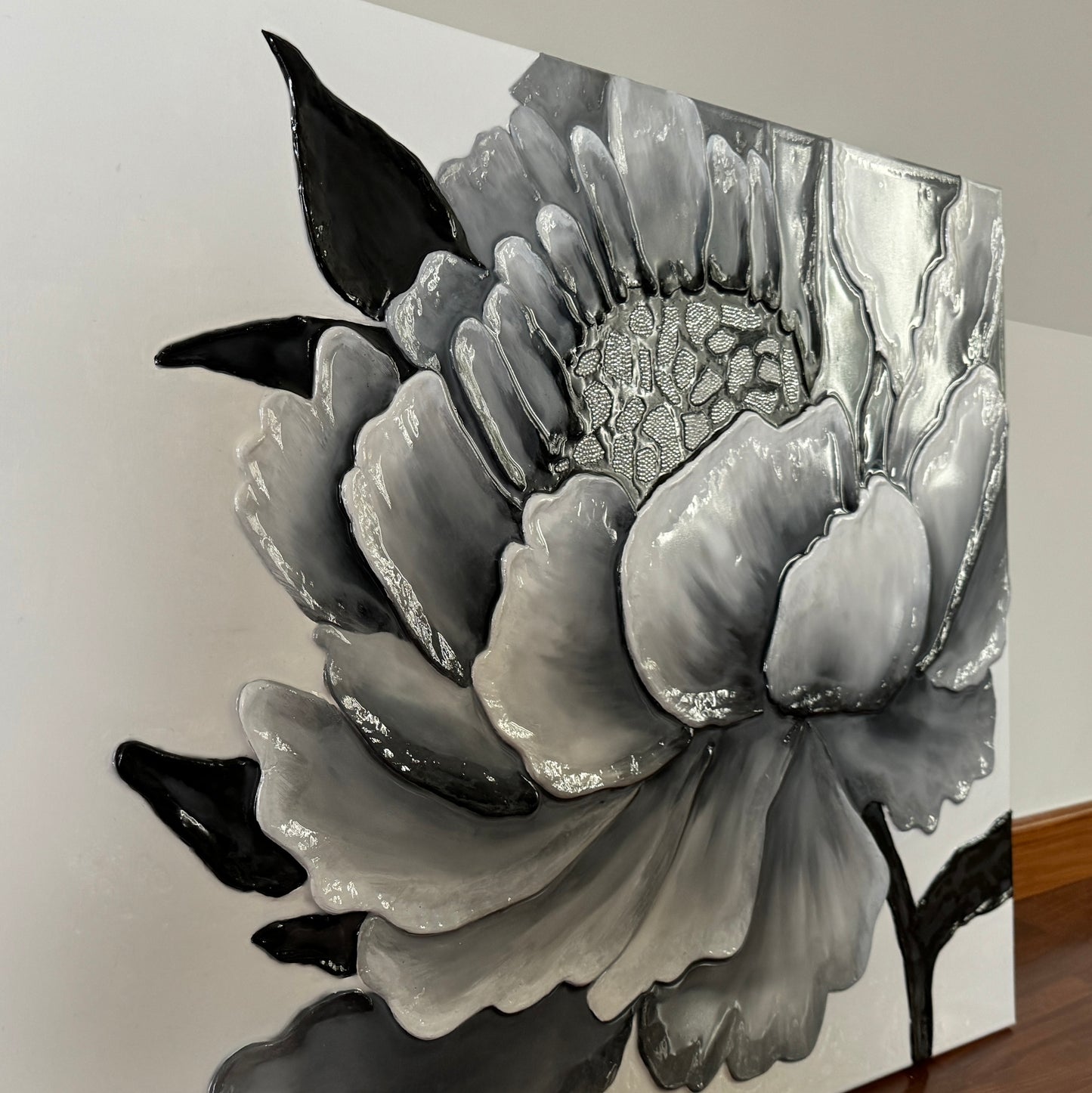 3D Art – Black Peony Flower | Multilingual Tutorial: EN / ES / RU