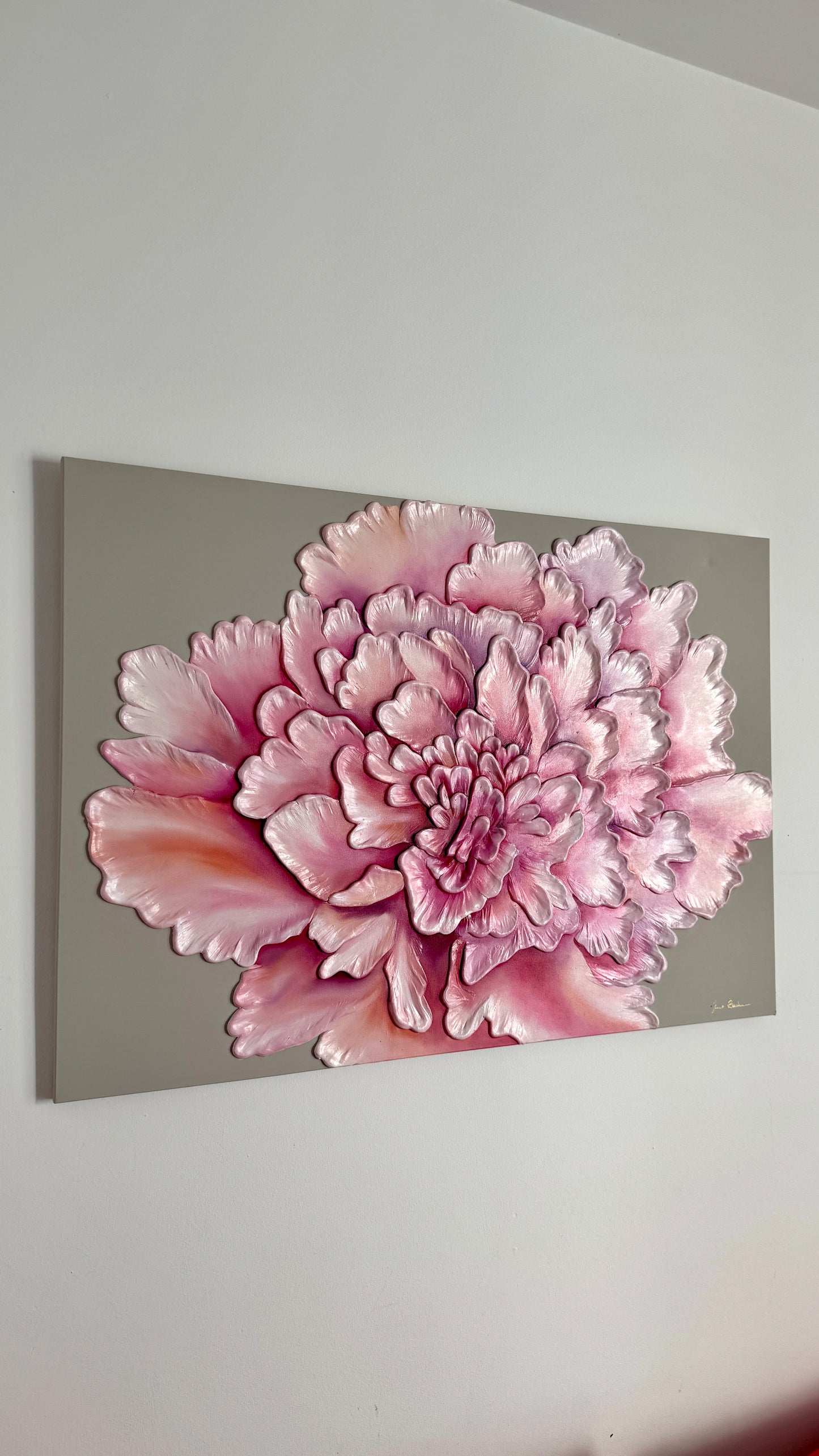 PAINTING "PINK BLOOM"  FREE SHIPPING