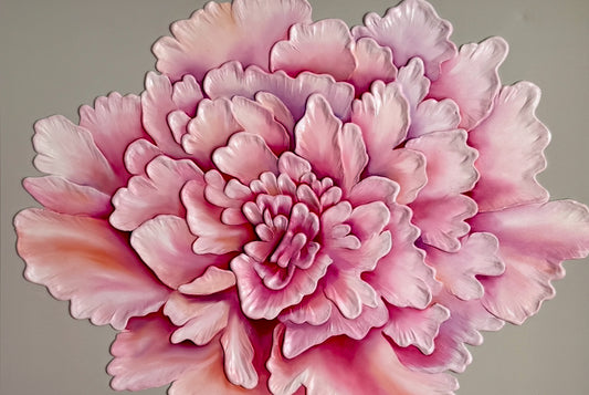 PAINTING "PINK BLOOM"  70 X 100 cm