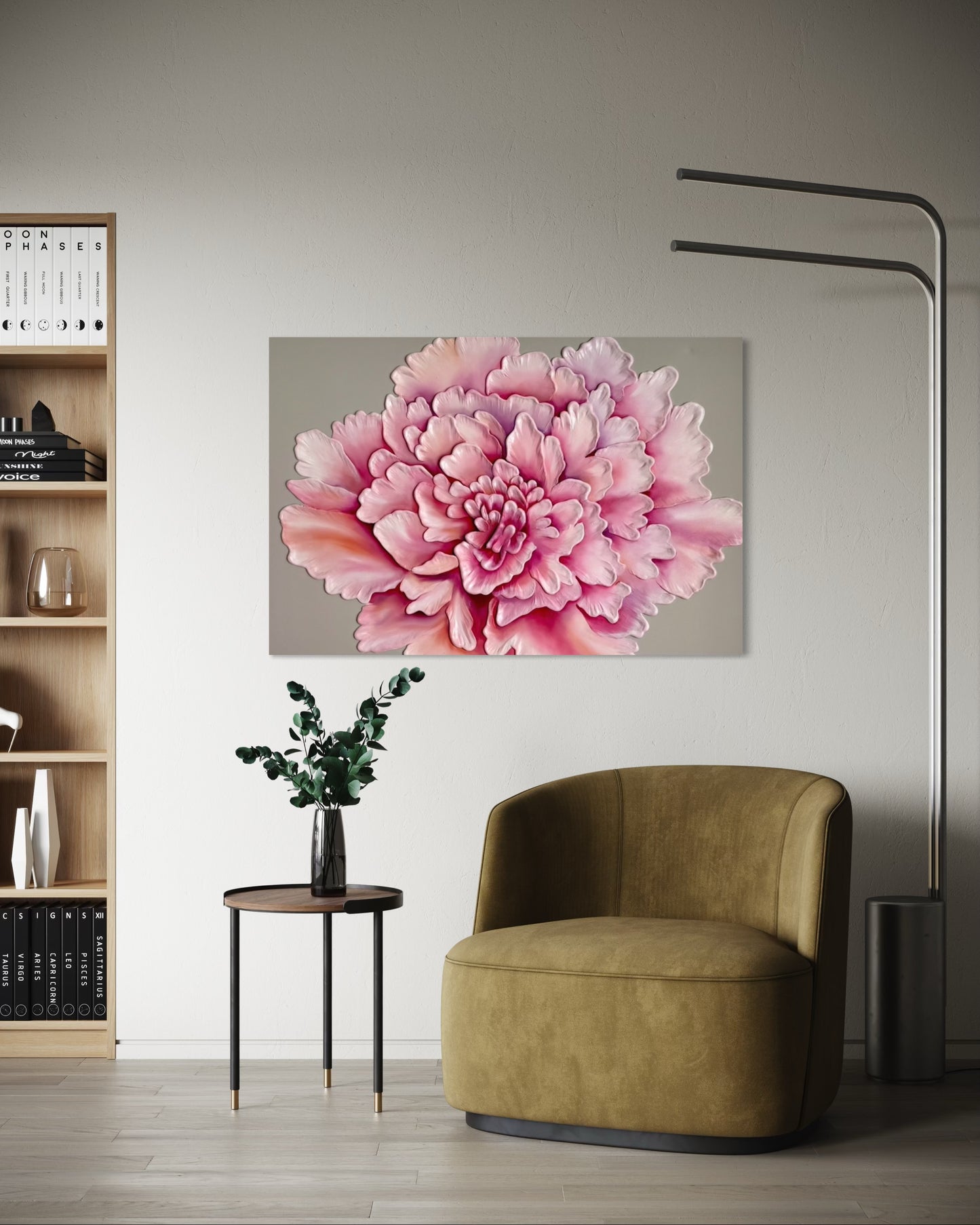 PAINTING "PINK BLOOM"  FREE SHIPPING