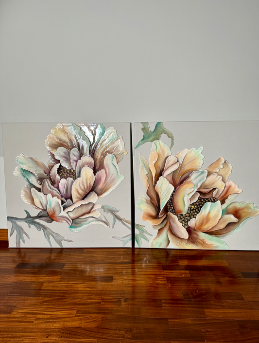 ДИПТИХ «ЛЕТНИЕ ПИОНЫ»