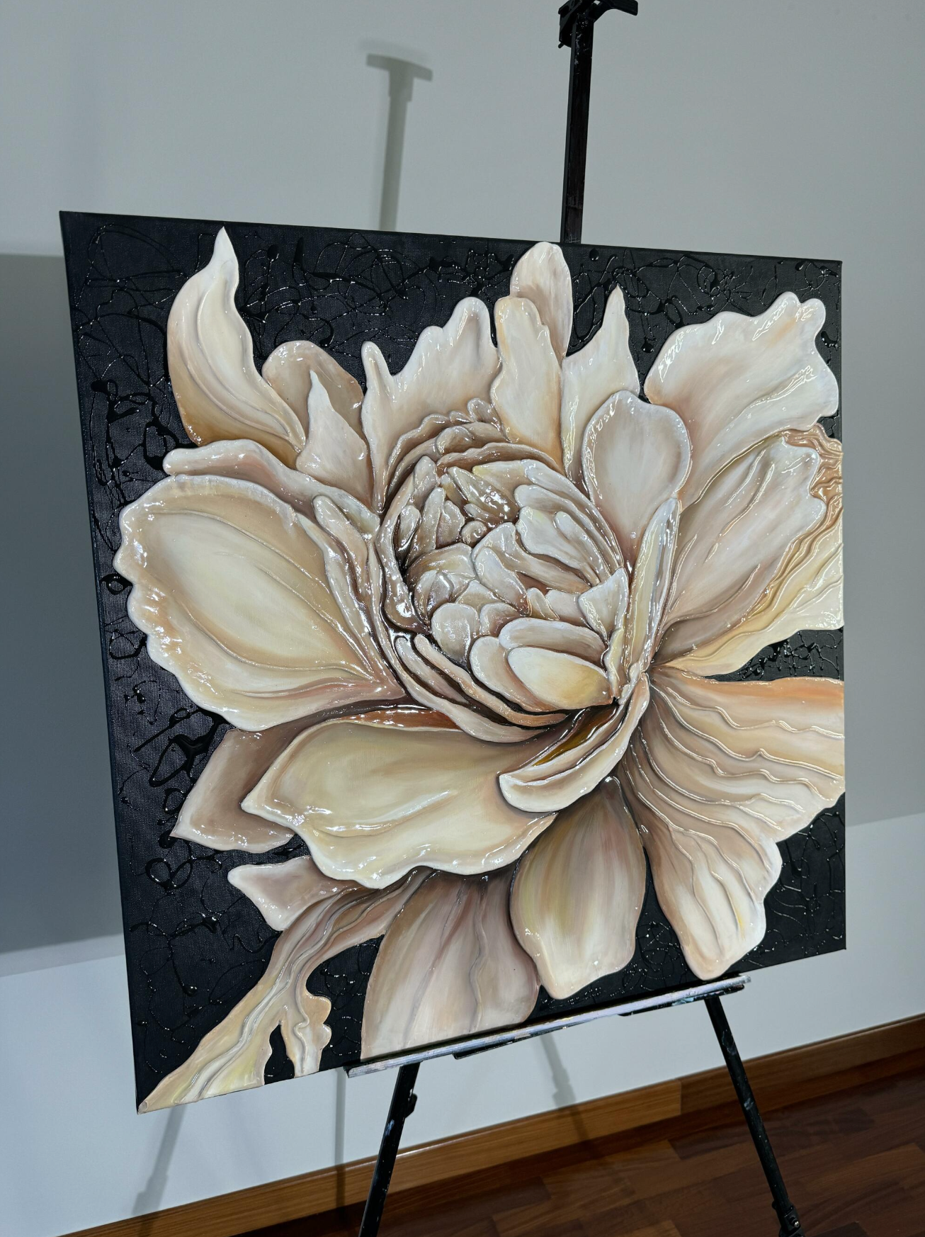 DIPINTO "PEONIA REALE IN FIORE"