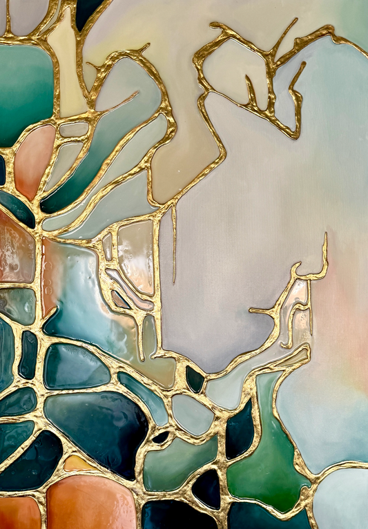 PAINTING "THE TREE OF LIFE" FREE SHIPPING