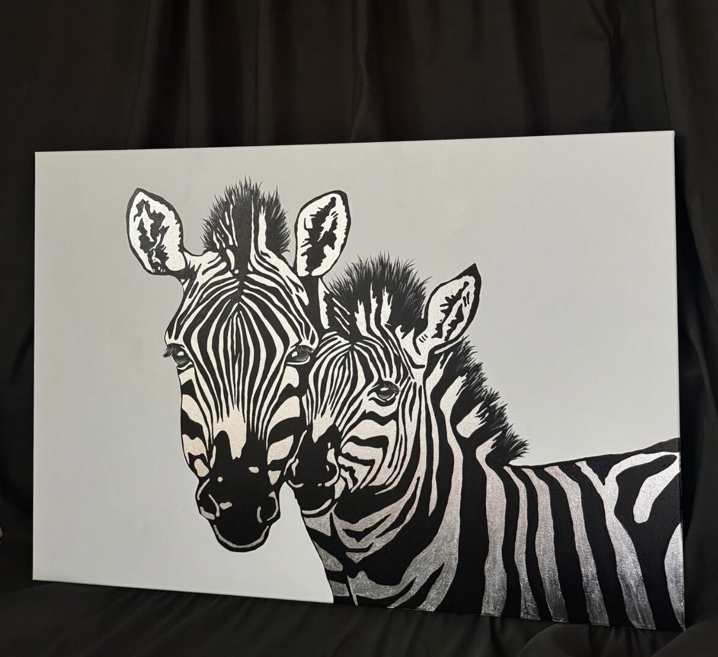 Gold Leaf Tutorial "ZEBRA" (EN, RU)