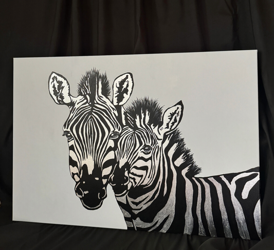 Gold Leaf Tutorial "ZEBRA" (EN, RU)