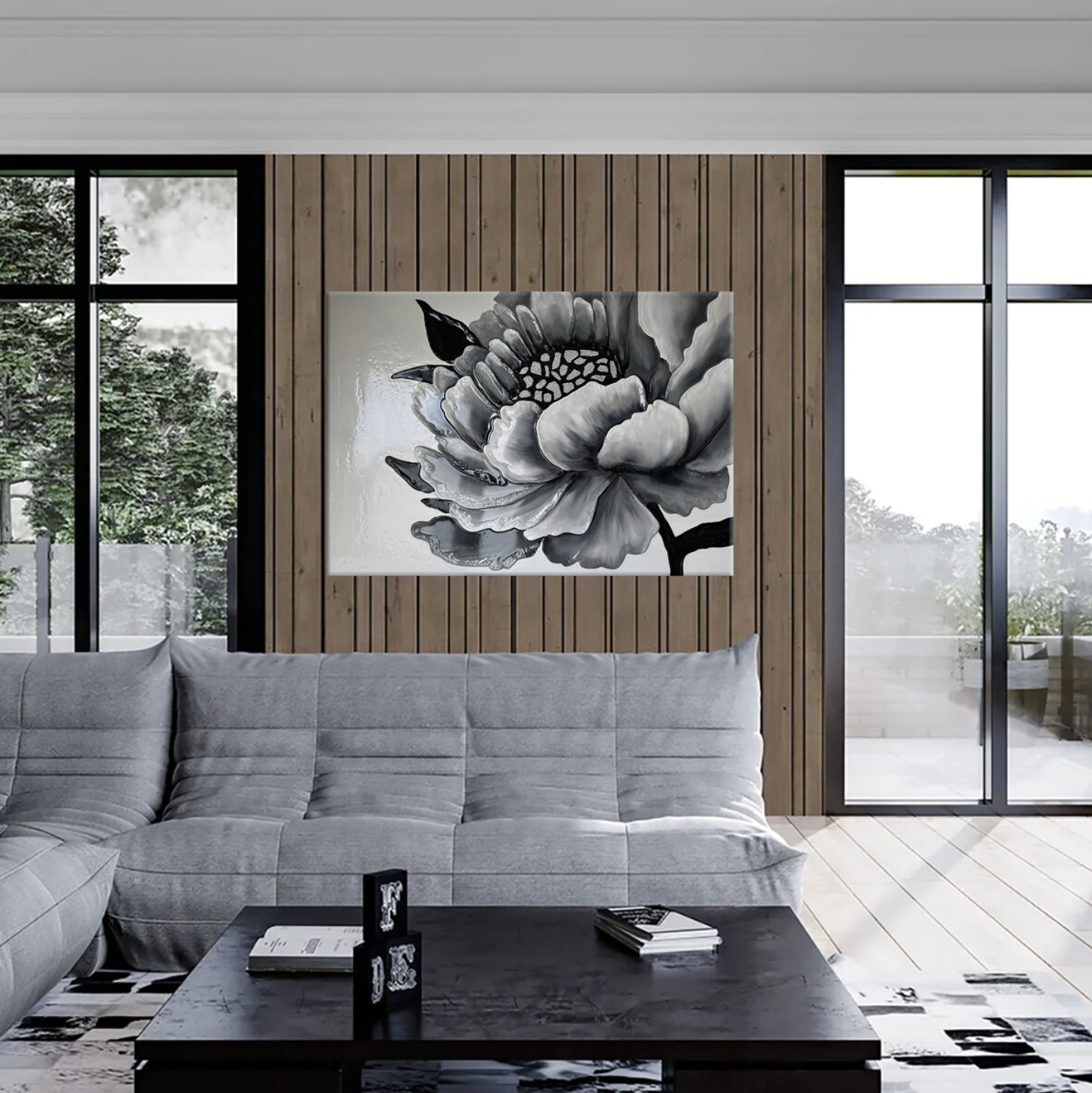 3D Art – Black Peony Flower | Multilingual Tutorial: EN / ES / RU